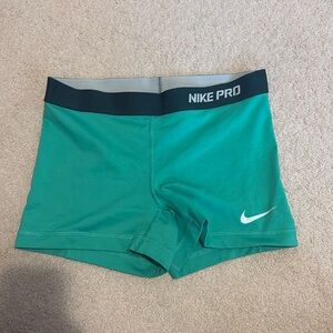 Green Nike Pros
